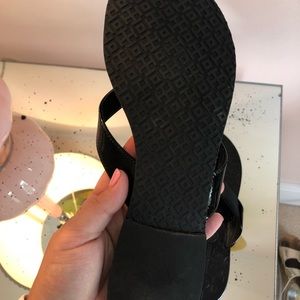 Tory Burch Black Thong Sandal